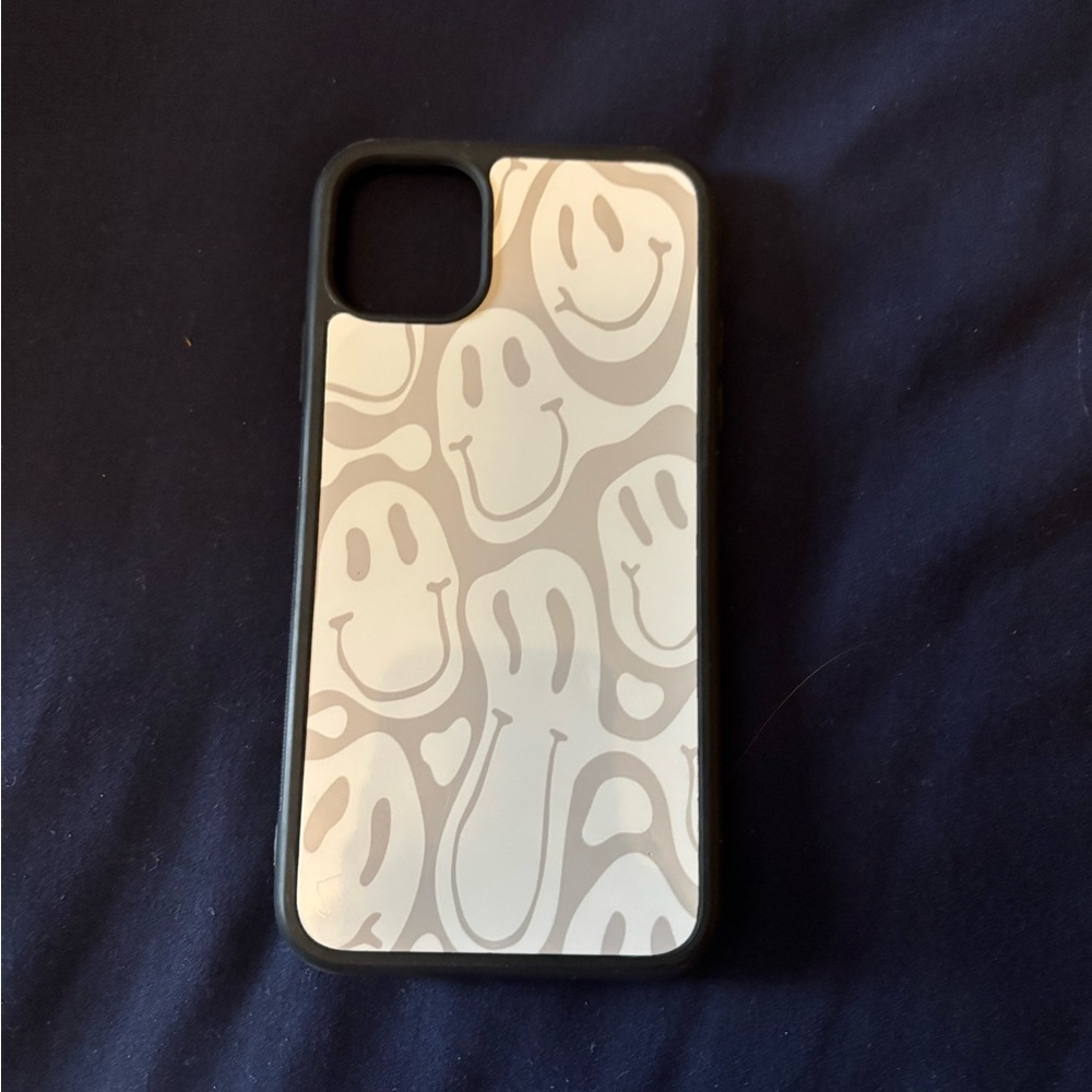 Smiley Face Phone Case - Black and White